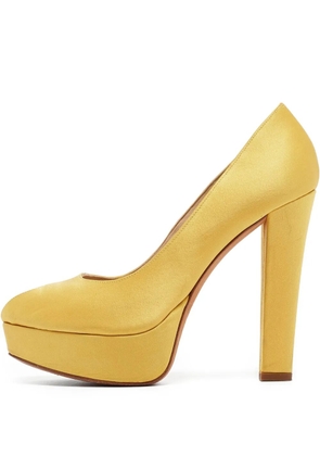 Alexander McQueen Pre-Owned leather heeled pumps - Yellow