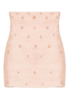 M.Marquise Sonja embroidered mini skirt - Pink