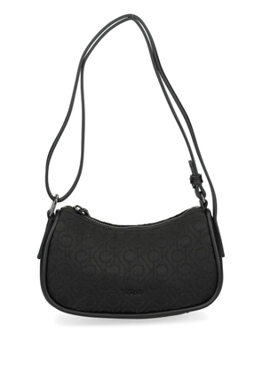 Calvin Klein logo-print shoulder bag - Black