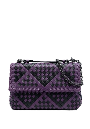 Bottega Veneta Pre-Owned 2012-2025 Small Bicolor Nappa Intrecciato Olimpia shoulder bag - Purple