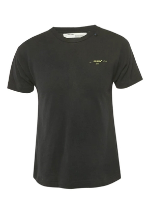 Off-White Pre-Owned cotton logo-detail T-shirt - Black