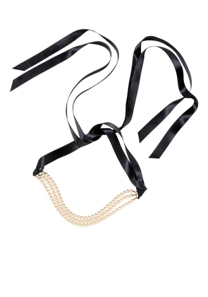 Jennifer Behr Blaire faux pear-embellished choker - Neutrals