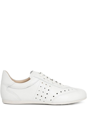 Sarah Chofakian Monocle Café perforated sneakers - White