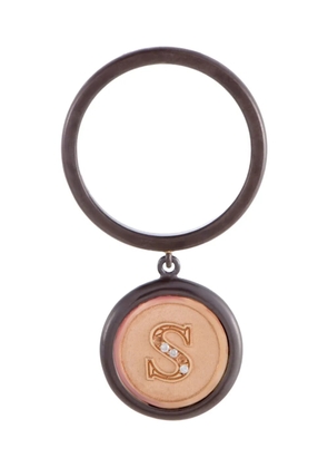 LUCA CARATI 18K rose gold diamond ring - Brown