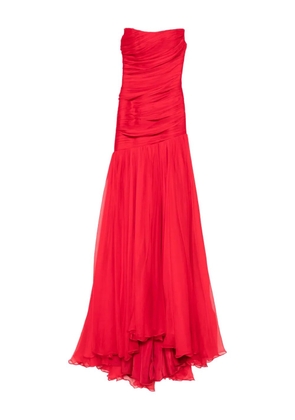 M.Marquise Adeline draped gown - Red