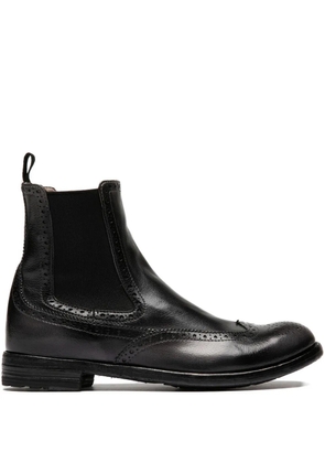 Officine Creative Lexikon 151 elastic-panel brogue boots - Black