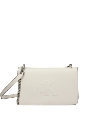Calvin Klein chain-link cross body bag - White