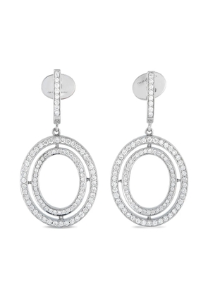 Ivanka Trump 18K white gold diamond drop earrings - Silver