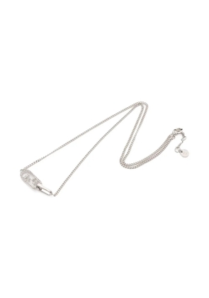 Fendi Pre-Owned 2010s O'Lock rhinestone-embellished necklace - Silver