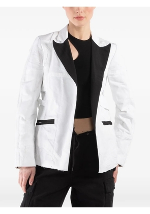 Greg Lauren painter ollie contrast-trim jacket - White