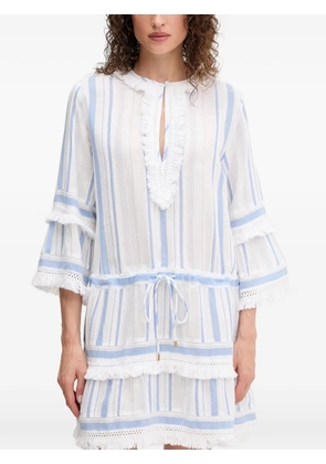 Melissa Odabash Claudia striped mini dress - White