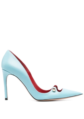 HARDOT More 100mm leather pumps - Blue