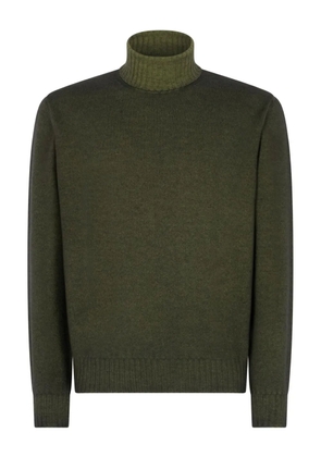 Boglioli turtleneck ribbed-hem sweater - Green