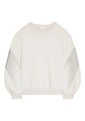 DRIES VAN NOTEN cotton-blend sweatshirt - Neutrals