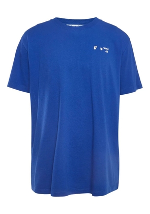 Off-White Pre-Owned round-neck cotton T-shirt - Blue
