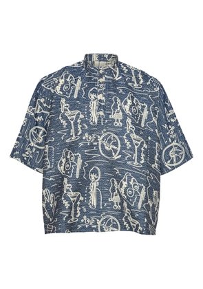 Henrik Vibskov graphic T-shirt - Blue