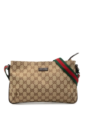 Gucci Pre-Owned 2000-2015 GG Canvas Web crossbody bag - Brown