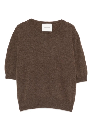 Lisa Yang Genevra short-sleeve top - Brown