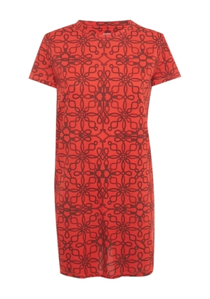 Hermès Pre-Owned Cordelières-motif midi dress - Red