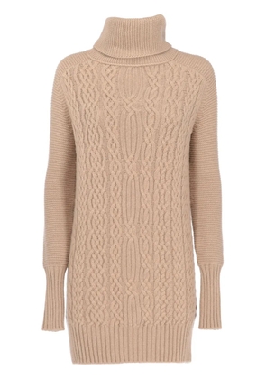 Loro Piana Pre-Owned 2010s cable knit dress - Neutrals