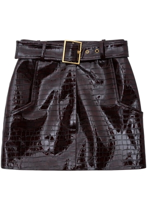 Rowen Rose belted mini skirt - Red