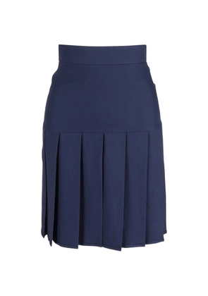 Gucci Pre-Owned pleated high-rise mini skirt - Blue