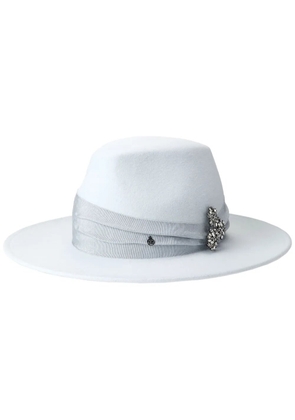 Maison Michel Kyra wool felt fedora - Blue