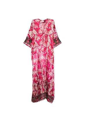 Pierre-Louis Mascia floral V-neck maxi dress - Pink