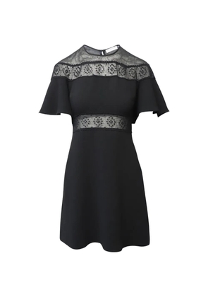 SANDRO Angie embroidered lace dress - Black