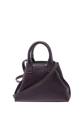 Akris leather top-handle shoulder bag - Purple