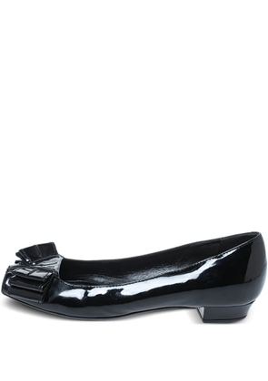 Saint Laurent Pre-Owned peep-toe ballet flats - Black