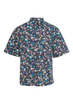 Off-White Pre-Owned floral cotton shirt - Blue