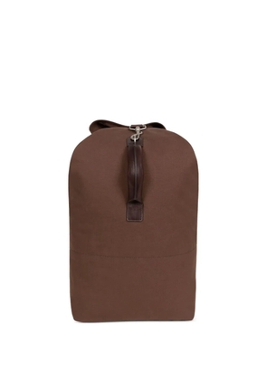 DRIES VAN NOTEN leather-trim backpack - Brown