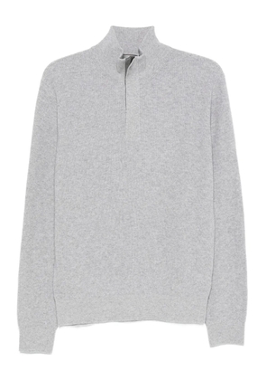 Canali ribbed high-neck sweater - Grey