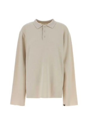 extreme cashmere Alligator polo shirt - Neutrals