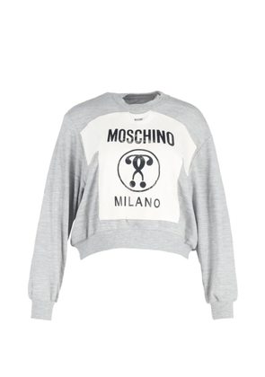 Moschino Pre-Owned T-shirt print crewneck sweater - Grey