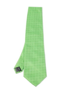 BOSS patterned silk tie - Green