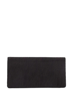 Vintage wave-texture clutch bag - Black