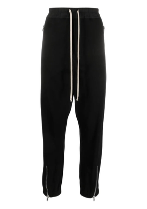 Rick Owens Tecuatl stretch-cotton track pants - Black