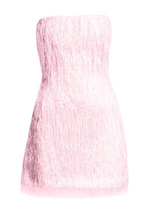 Rachel Gilbert fringe strapless mini dress - Pink