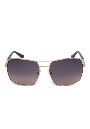 GUESS EYEWEAR chain-link square sunglasses - Black