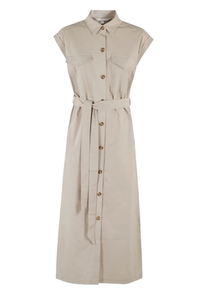 Barbour belted shirt dress - Neutrals