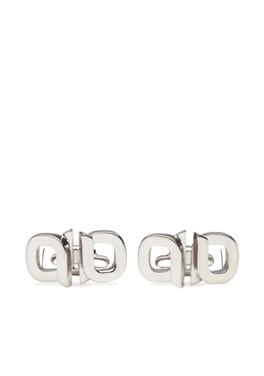 Ferragamo Gancini-buckle polished-finish cufflinks - Silver