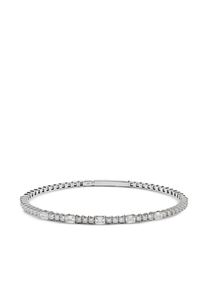Jewels Aficionado 18K white gold diamond tennis bracelet - Silver