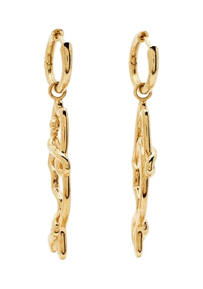 Bottega Veneta Pre-Owned fish-motif earrings - Gold