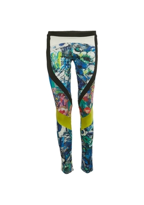 Just Cavalli Vintage cotton printed leggings - Blue