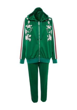 Gucci Pre-Owned floral-embroidered tracksuit - Green