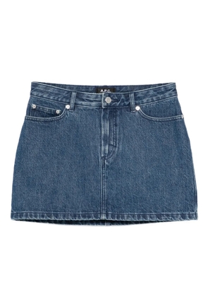 A.P.C. denim straight skirt - Blue