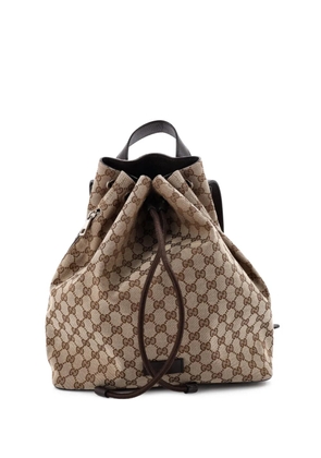 Gucci Pre-Owned Drawstring GG Canvas Medium backpack - Brown