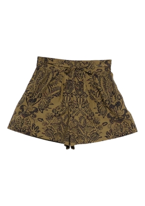 Ulla Johnson floral tie shorts - Green